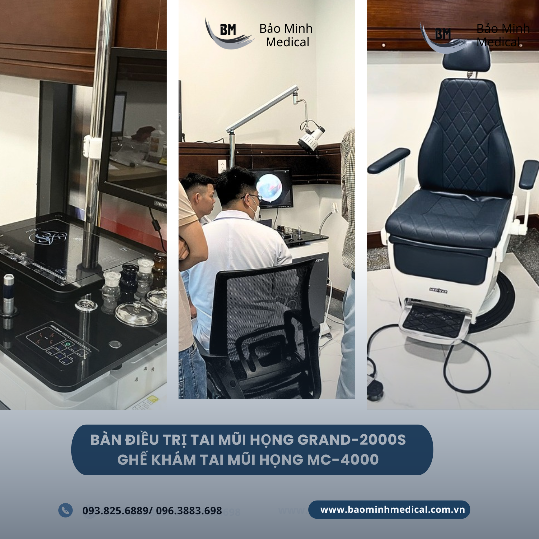 Bàn giao 3 bộ hệ thống nội soi tai mũi họng Medstar 4