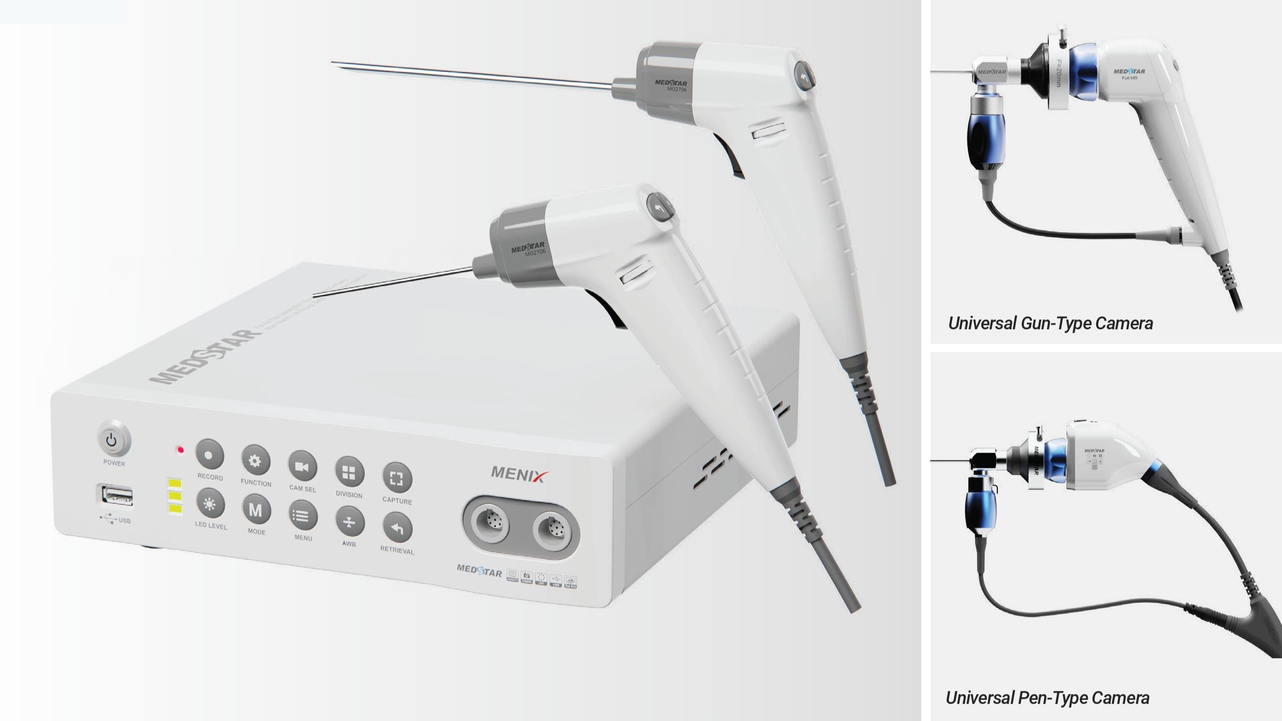 máy nội soi tai mũi họng Menix FCL-200 Medstar Hàn Quốc Full HD
