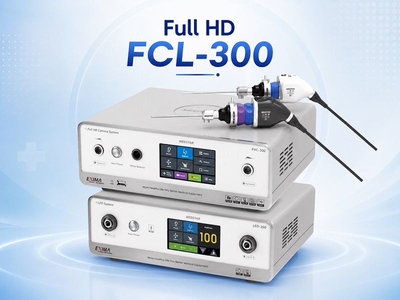 Cận cảnh máy nội soi tai mũi họng giá rẻ EXIMA FCL-300